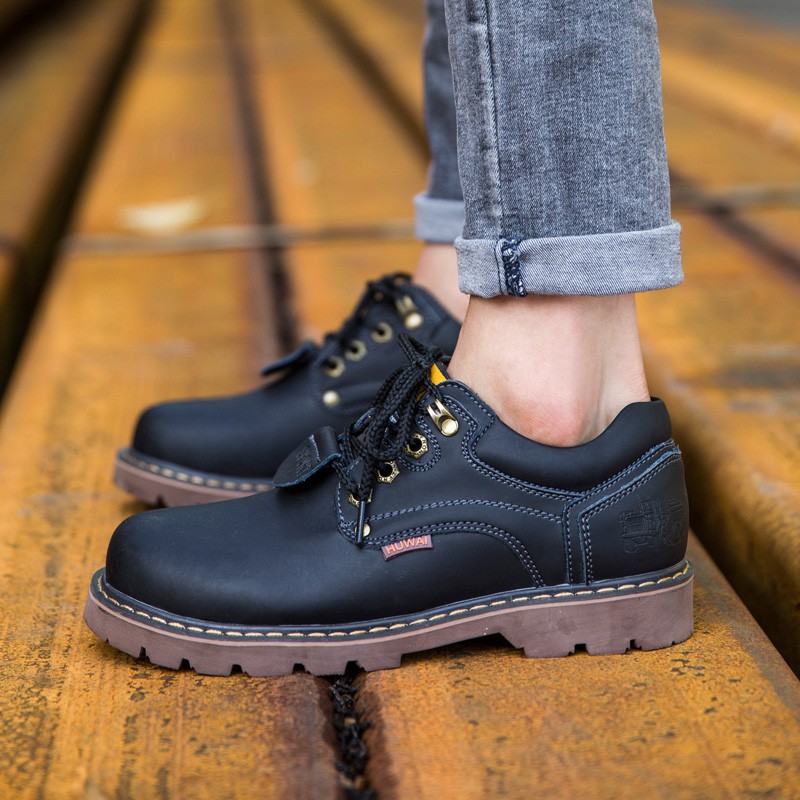 Giày Boot Nam Cổ Ngắn Thời Trang Hàn Quốc | BigBuy360 - bigbuy360.vn