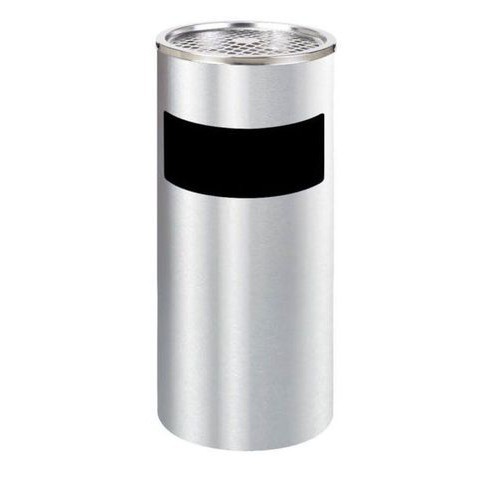 Thùng rác inox có gạt tàn thuốc lá cao cấp