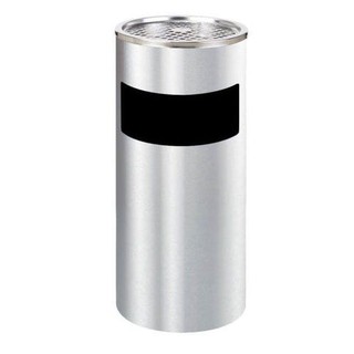 Thùng rác inox có gạt tàn thuốc lá cao cấp