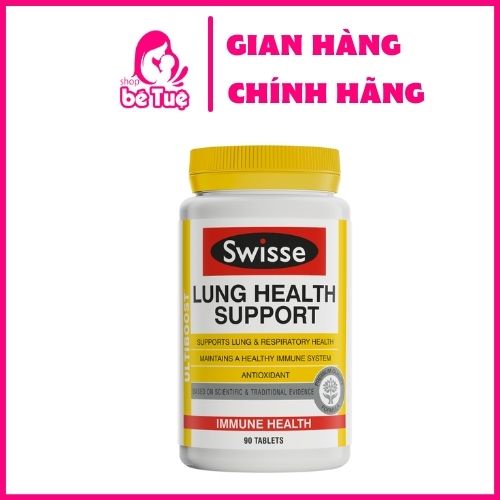 Viên uống bổ phổi hỗ trợ chức năng phổi Swisse Lung Health Support Úc 90 VIÊN