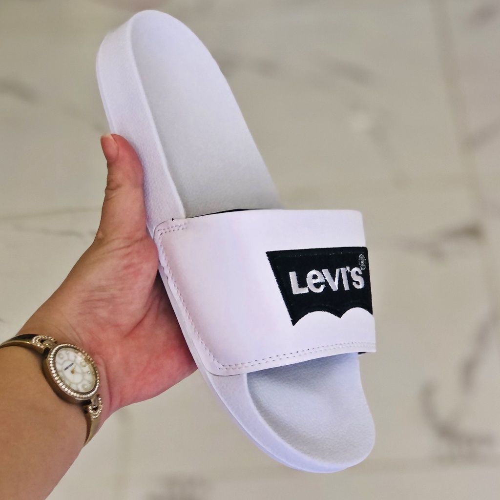 Dép unisex 𝐋𝐄𝐕𝐈❜𝐒 ❤️FREESHIP + Hộp❤️ dép quai ngang thể thao nam nữ chữ thiêu nỗi nhiều màu