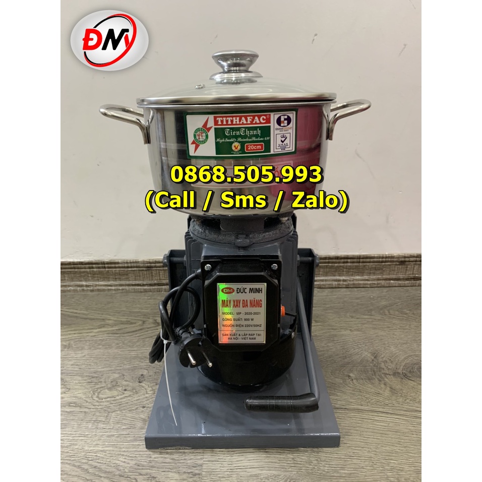 Máy xay thịt, giò chả, xay ruốc 1100W nồi 22cm lõi đồng, tặng kèm 1 que đánh ruốc