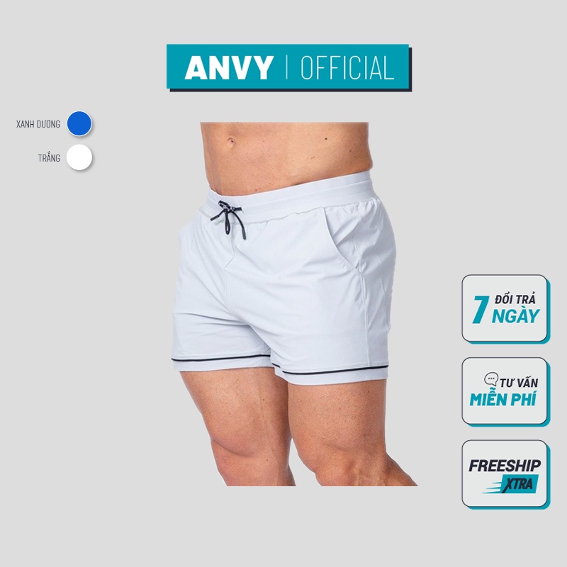 ✐◘◊Quần short nam tập gym chạy bộ đá bóng, đùi ngắn vải gió co giãn nhẹ thoải mái khi vận độnghay mặc ở nhà