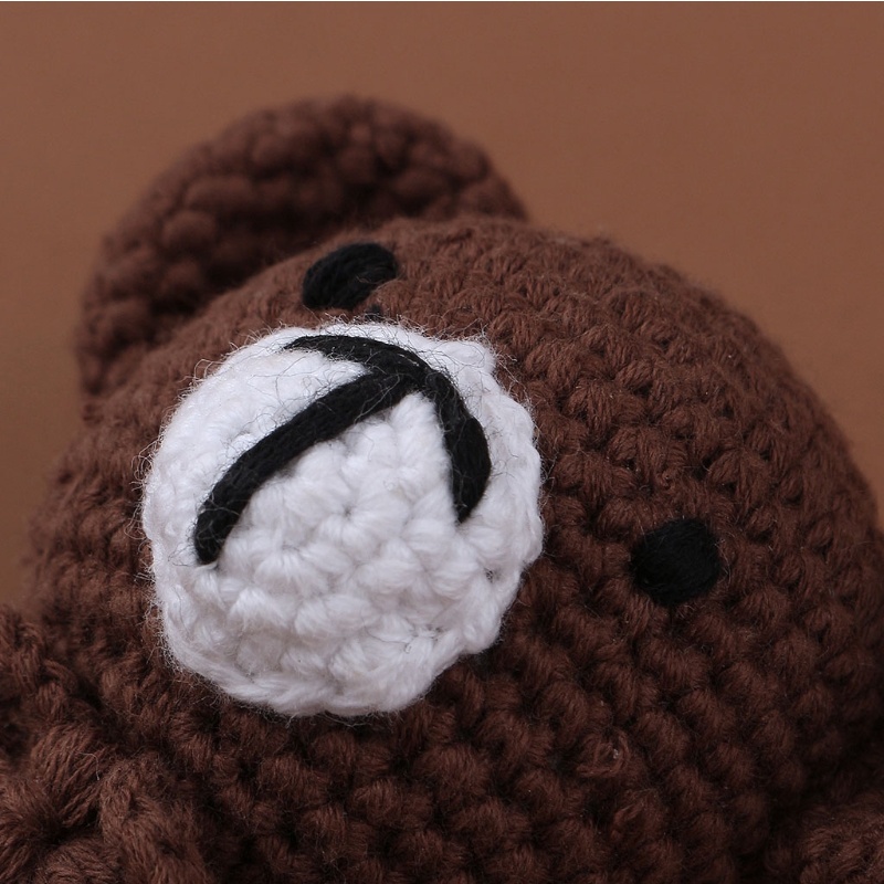 Đồ Chơi Lục Lạc Cầm Tay Đan Móc Thủ Công Không BPA Hình Động Vật Cho Bé Mọc Răng