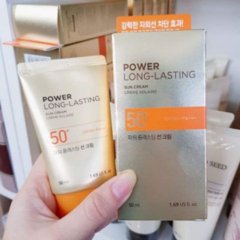 KEM CHỐNG NẮNG THE FACE SHOP NATURAL SUN ECO POWER LONG-LASTING SUN CREAM SPF50+ PA+++