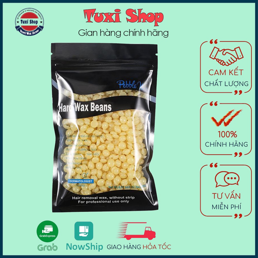 Sáp wax lông cao cấp tẩy 100% sạch lông - Was lông 100g chính hãng Tuxi shop an toàn cho mọi loại da