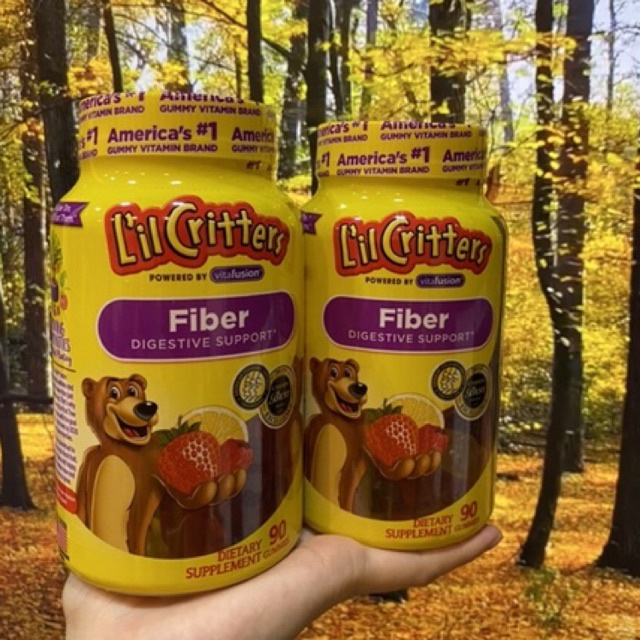 Kẹo dẻo gấu chất xơ L’il Citter Fiber gummy 90 viên của Mỹ