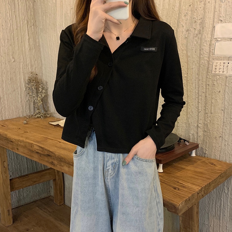 Áo Thun Polo Nữ Dài Tay Vạt Chéo Phối Cúc Thời Trang Sugal TOP NU 051V2