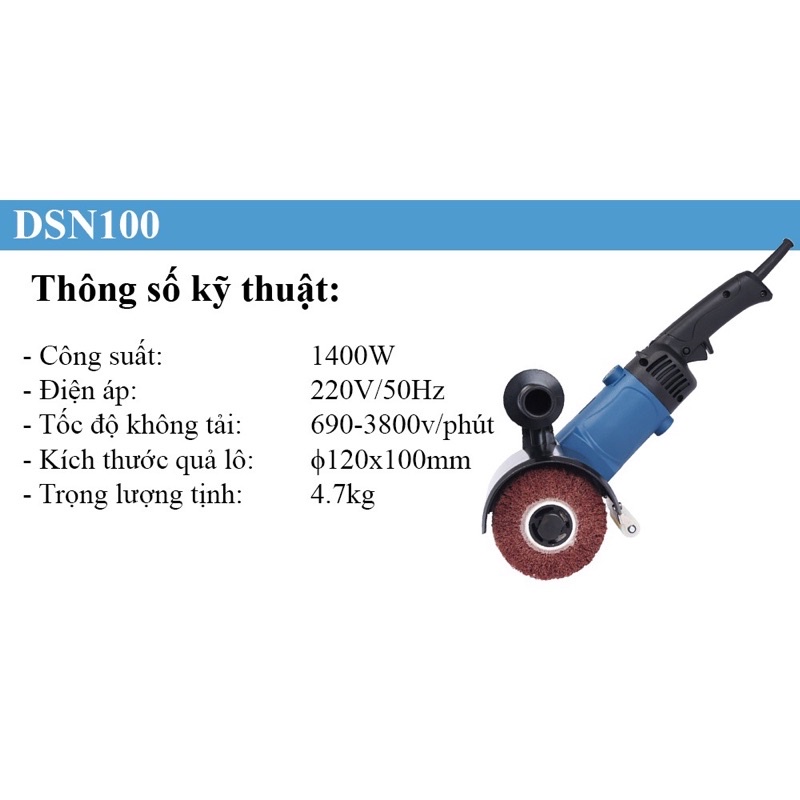 Máy Đánh Bóng Inox DongCheng DSN100 Cầm Tay Nhỏ Gọn Công Suất Lớn 1400W Máy Đánh Bóng, Tẩy Rửa Các Bề Mặt