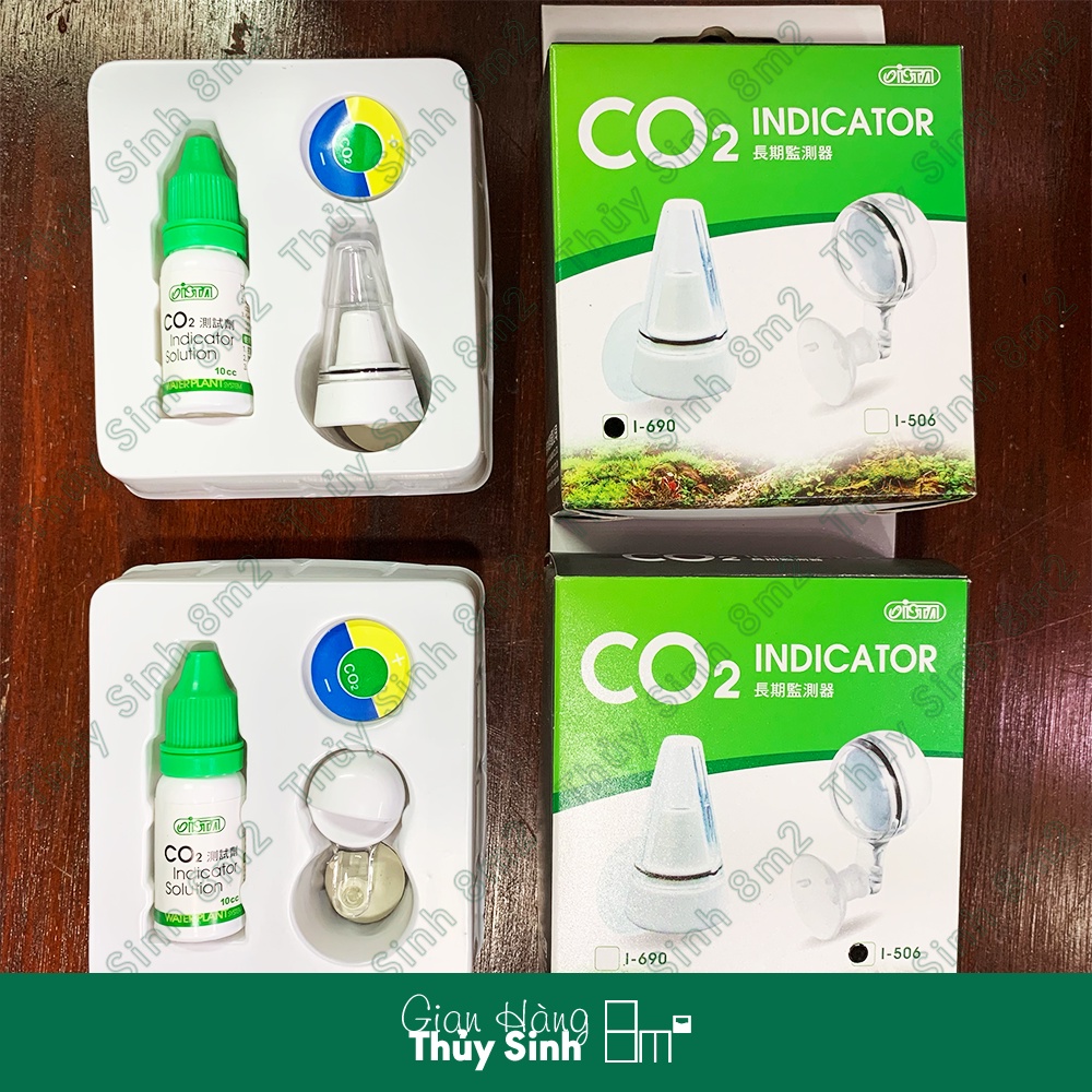 Bộ Test, Theo Dõi Nồng Độ CO2 ISTA Indicator Hòa Tan Trong Hồ Thủy Sinh - Thẩm mỹ, Chính xác cao - 8m2
