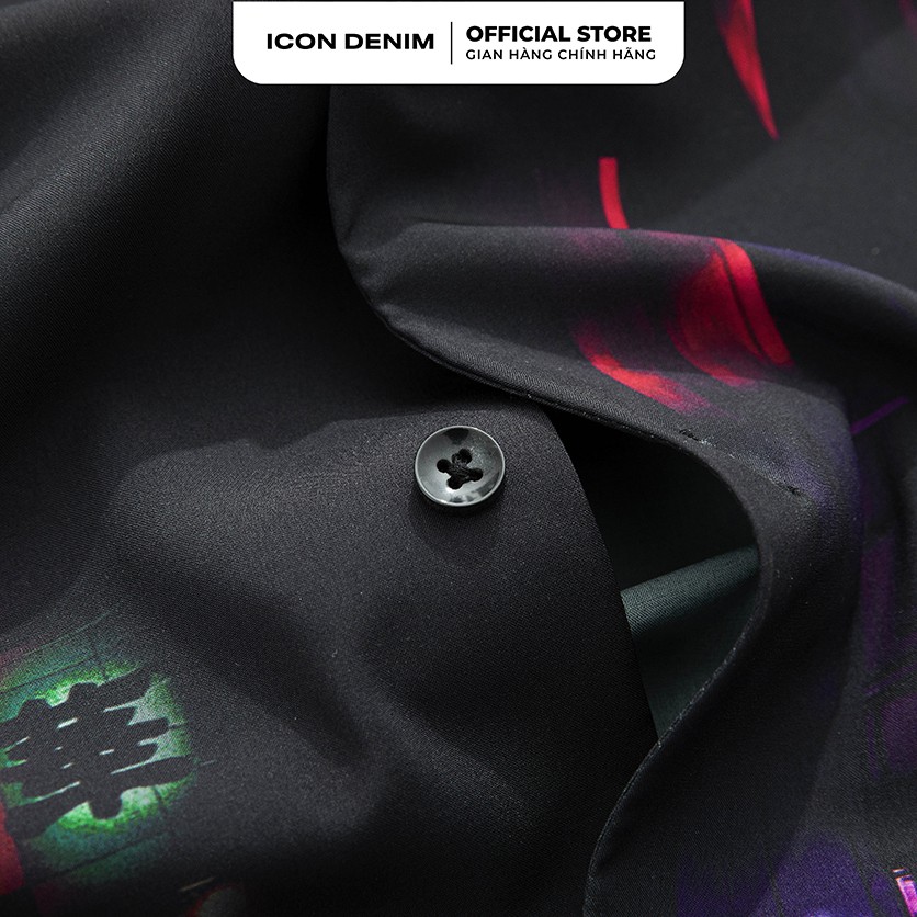 Áo Sơ Mi Nam ICON DENIM Tay Ngắn Cổ Bẻ City Night | BigBuy360 - bigbuy360.vn
