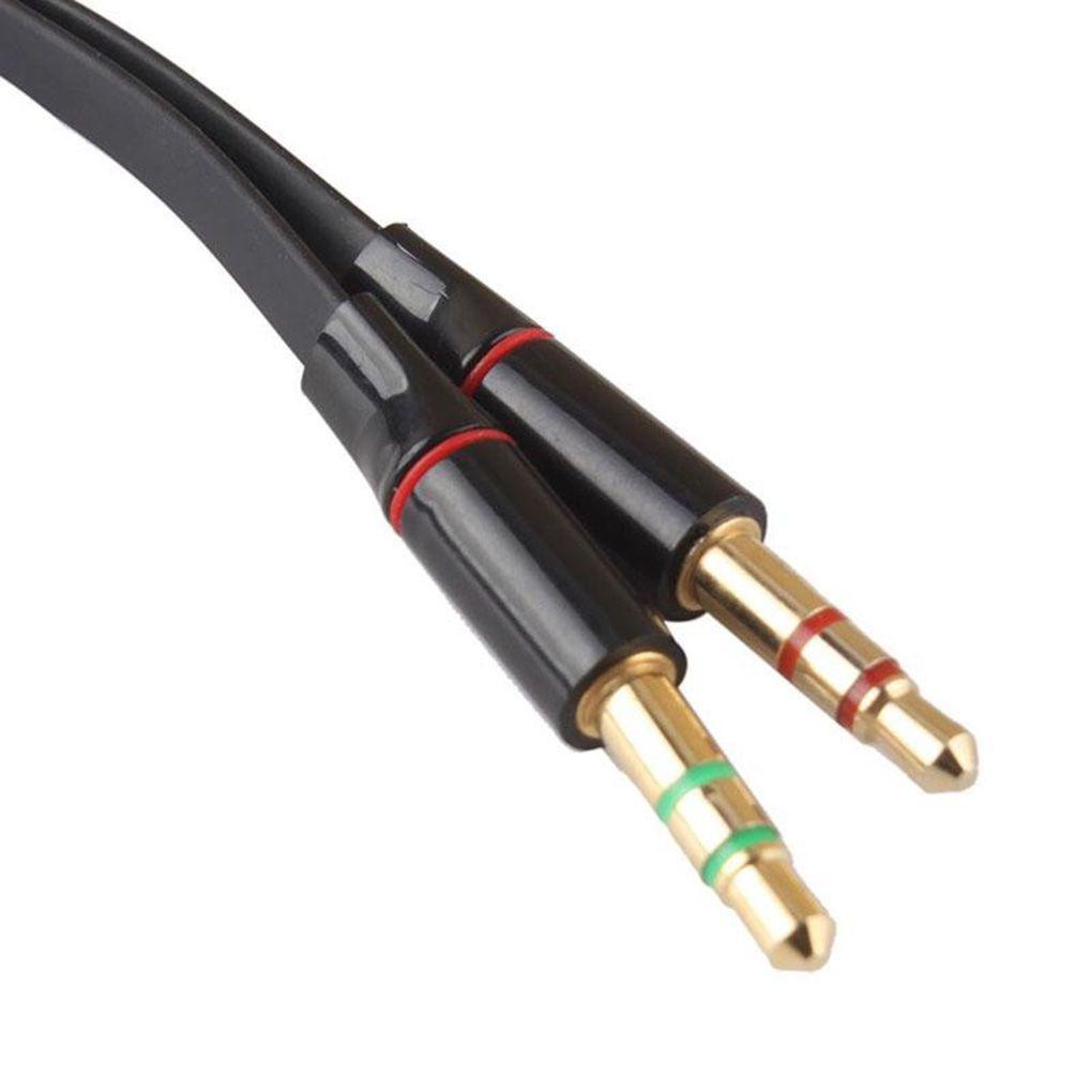 Cáp ChuyểN ĐổI Âm Thanh Chữ Y 3 5mm 2 ĐầU Sang 1 Lỗ CắM Chuyên DụNg Cho Tai Nghe