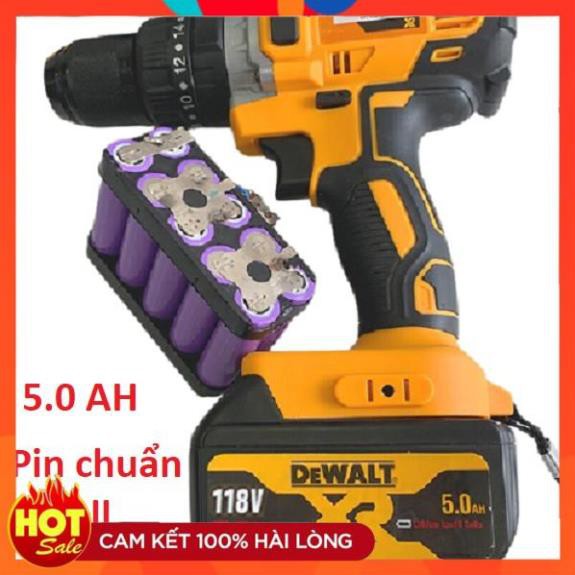 [Hàng Tốt] Máy khoan pin Dewalt máy 3 chức năng khoan bê tông, khoan gỗ, bắt vít