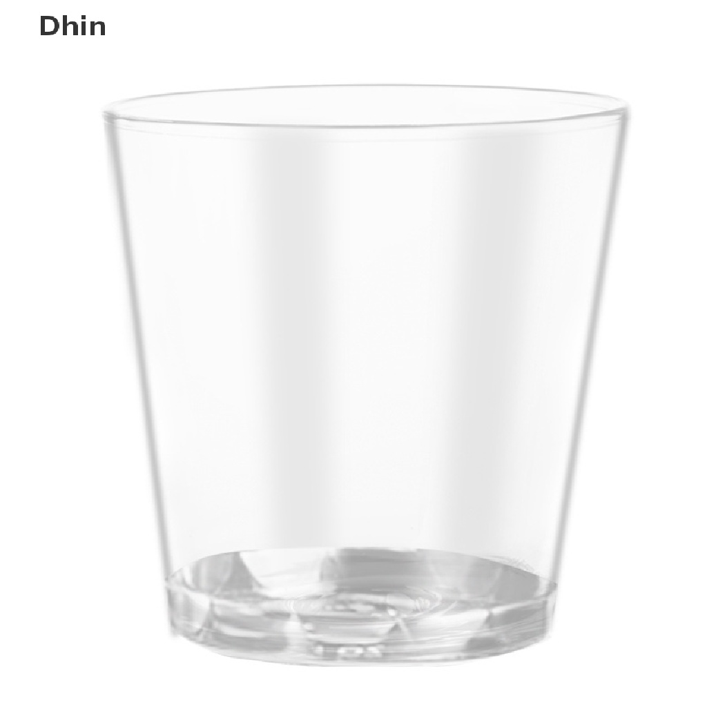 Set 50 Cốc Mini Bằng Nhựa Trong Suốt Dùng Một Lần Để Chụp Ảnh Tiệc Tùng