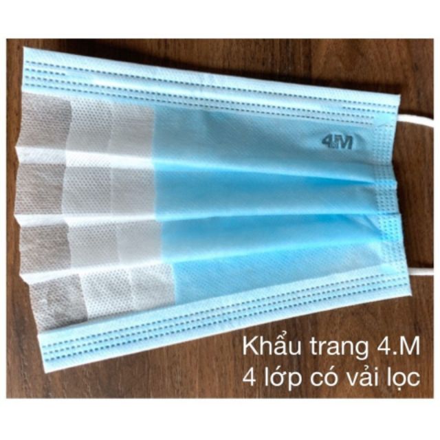1 hộp khau trang y tế 4 lớp hàng xuất khẩu