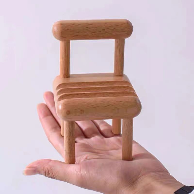 Giá đỡ kệ đỡ điện thoại máy tính bảng hình ghế gỗ độc đáo chắn chắn - Go Home