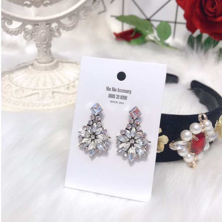 Bông Tai Đá Pha Lê Cho Cô Dâu XAVIA NHÀ NHỎ MS 267