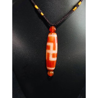 MẶT DÂY CHUYỀN CHỮ VẠN HÌNH LU THỐNG ĐÁ ĐỎ THIÊN NHIÊN