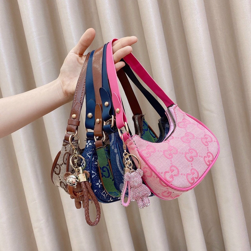 FREE SHIP Túi kẹp nách, túi xách nữ đeo vai đi chơi chất dạ nhiều mẫu cute shopduyencuong68