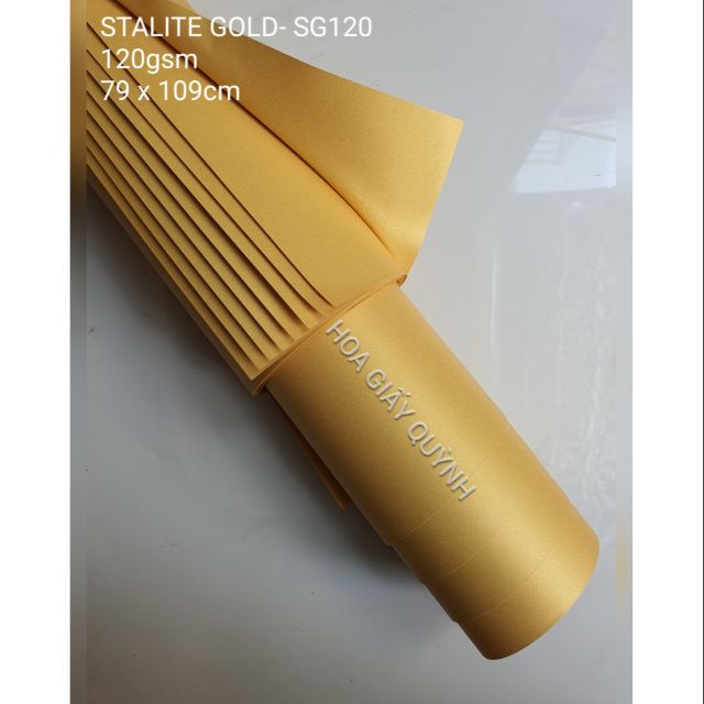 GIẤY ÁNH KIM  màu gold 120gsm