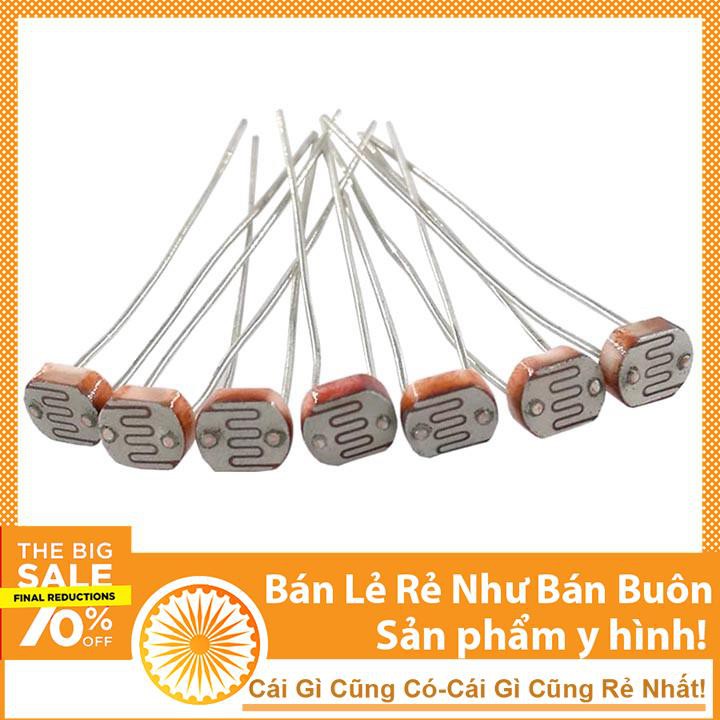 Quang Trở CDS 5mm (Cảm Biến Ánh Sáng 5mm)