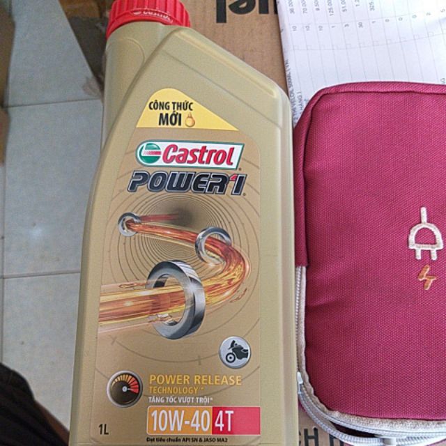 Nhớt catrol power1 800ml và 1L xe số