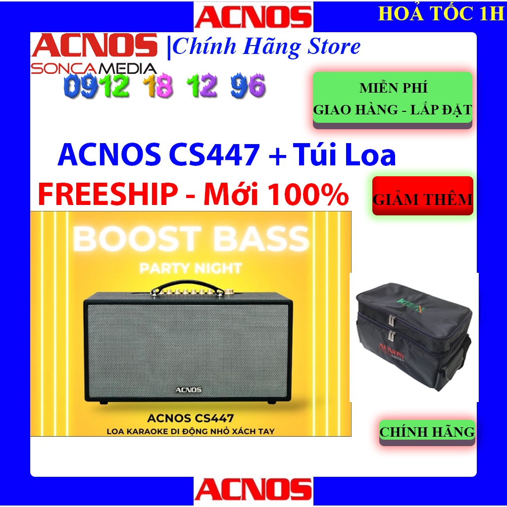 Dàn Âm Thanh Di Động ACNOS CS447 - Hàng chính hãng