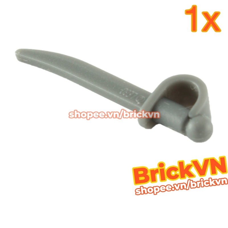 Phụ Kiện LEGO Kiếm Cướp Biển Ngắn Cong Dài 3cm Màu Xám Đậm  ID 4210789 2530
