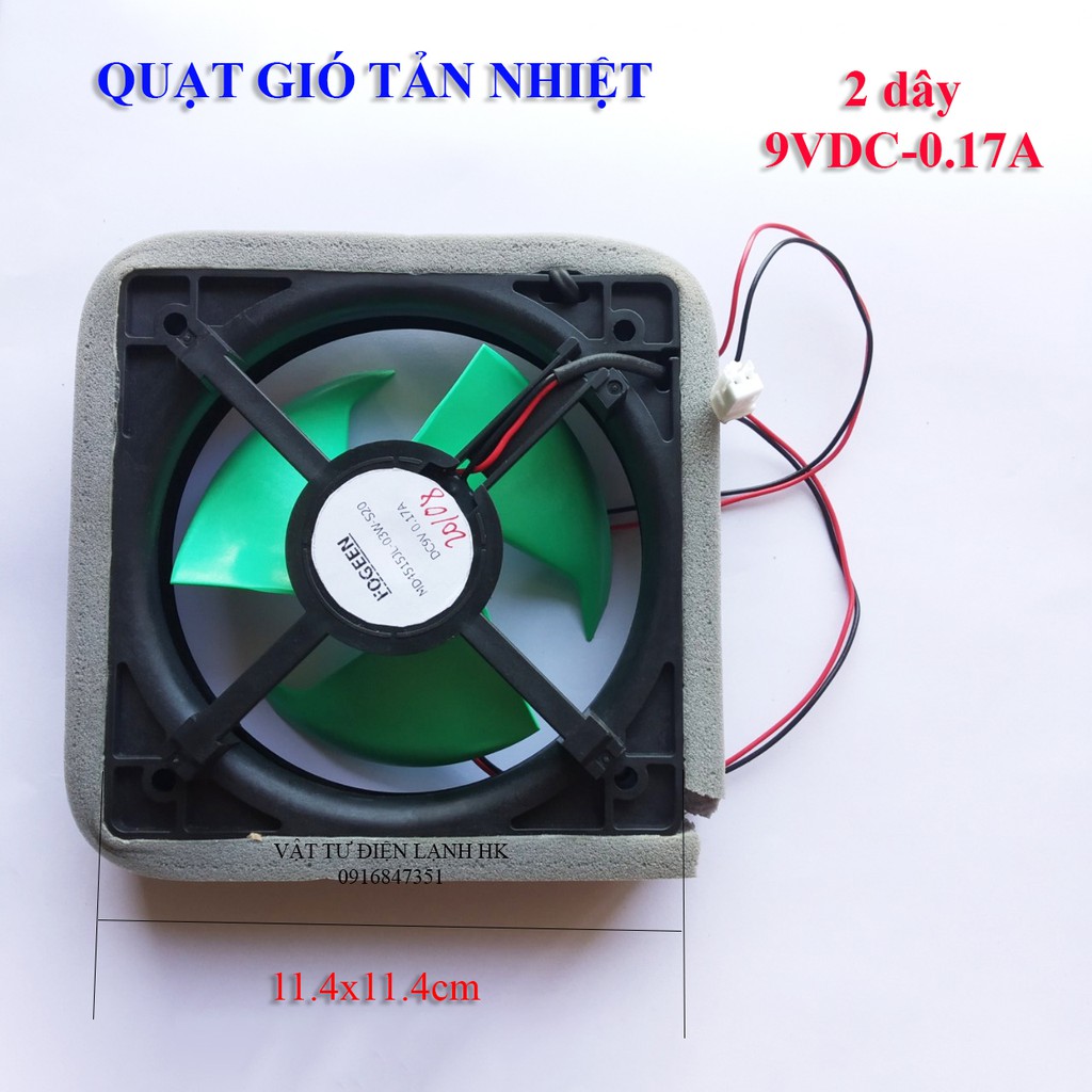 [CAO CẤP] Quạt gió tản nhiệt tủ 2 dây 3 dây 4 dây các loại cỡ 11.4x11.4cm 12.5x12.5cm (chọn đúng loại khi đặt hàng)