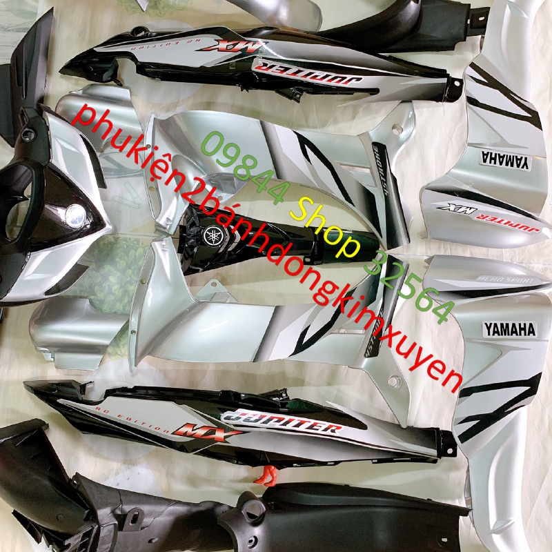 Dàn áo xe JUPITER MX màu BẠC,JUPITER Gravita TẶNG TEM -nhựa nguyên sinh ABS LOẠI DẸP