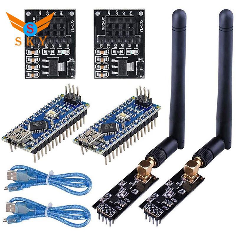 Set 2 Bộ Thu Phát Tín Hiệu Nrf24L01 + Pa + Lna Rf Ule