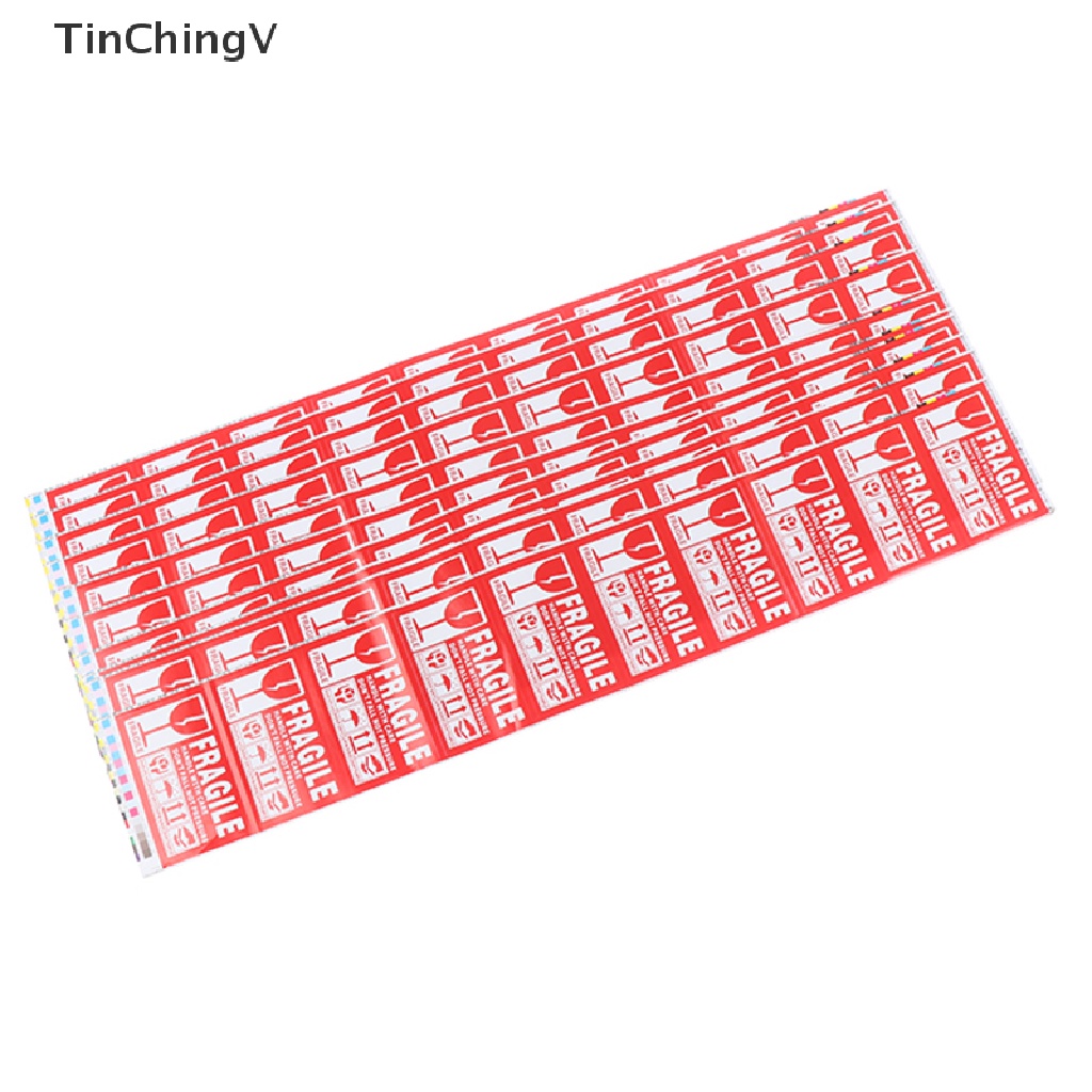 Set 100 Nhãn Dán Cảnh Báo Kích Thước 9cm * 5cm Tiện Dụng