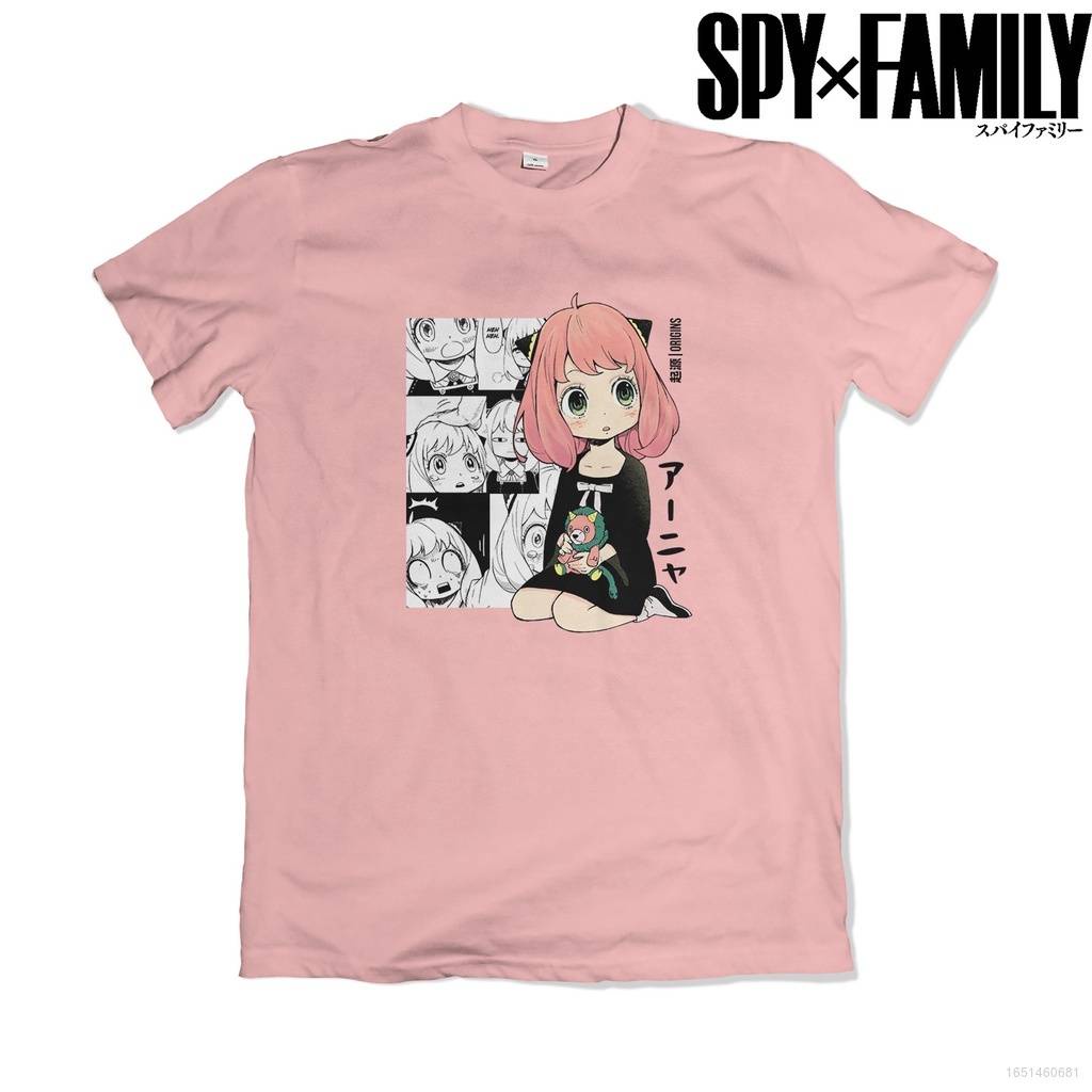Áo Thun Tay Ngắn Dáng Rộng In Hình Ellen SPY X FAMILY Phong Cách Anime Thời Trang Unisex