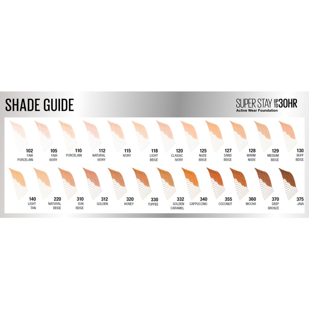 Kem nền Maybe - Superstay Active Wear Foundation bền màu suốt 30h