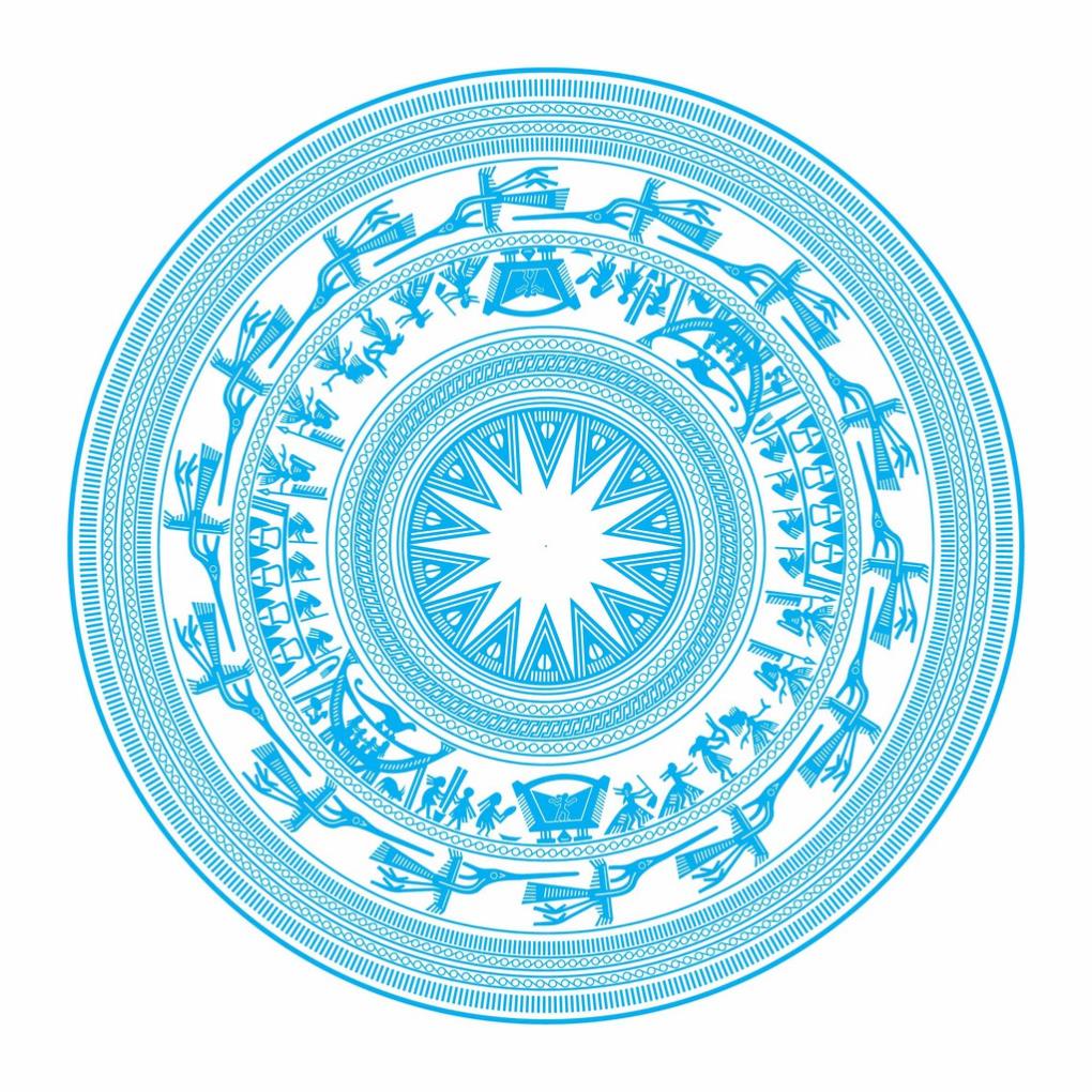 Decal trống đồng,Tem Dán Nắp Capo Cho xe tải, xe ô tô