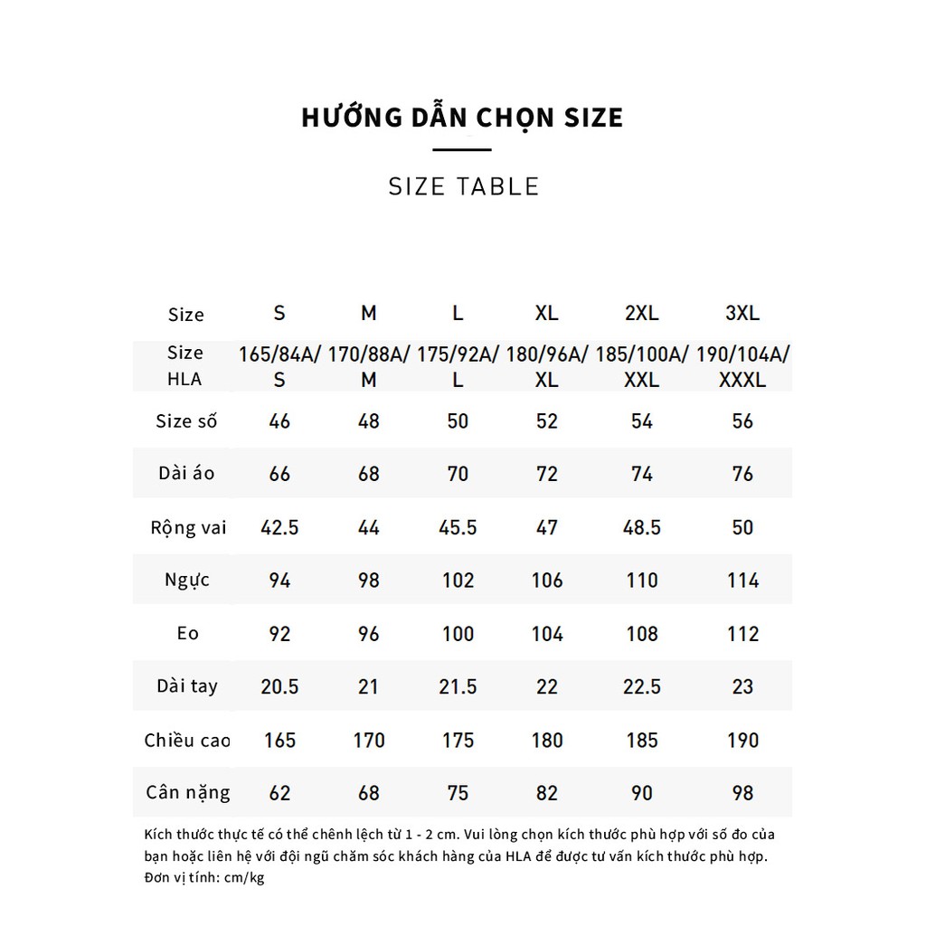 Áo Thun Nam Ngắn Tay HLA Classic Fun Pattern Quality Short Sleeve T-shirt