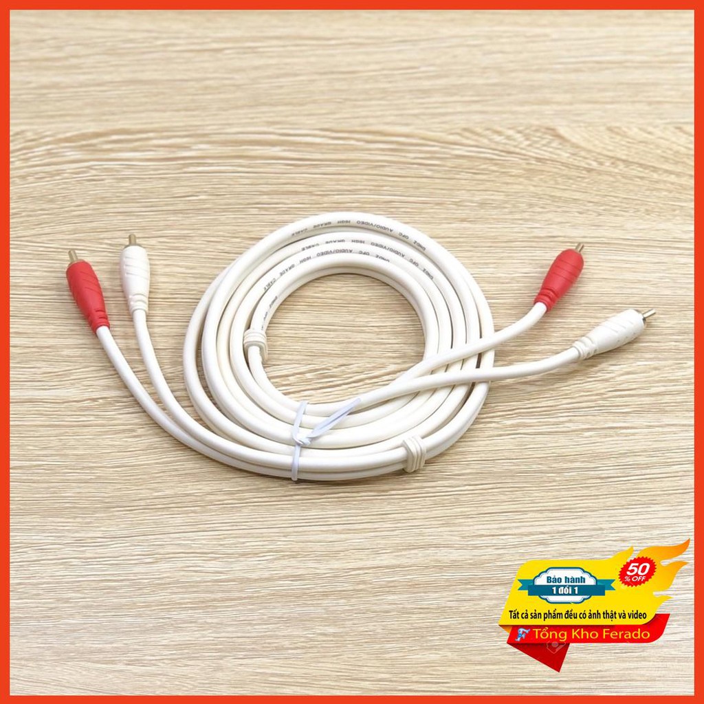 [ Siêu rẻ ] Dây AV 2 ra 2 CHOSEAL dài 1.8m