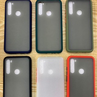 Ốp lưng xiaomi Redmi note 8 viền dẻo màu lưng nhám