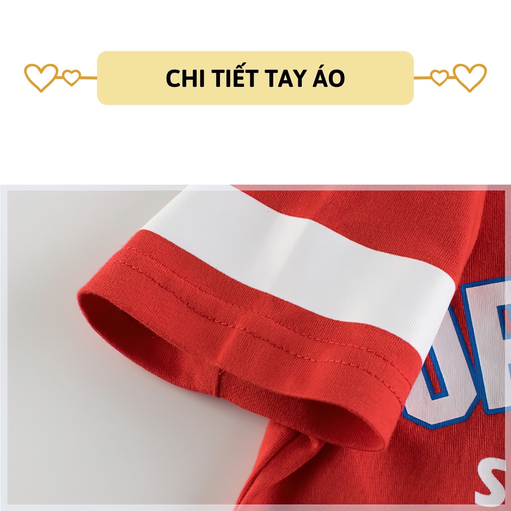 Áo thun bé trai ngắn tay 27Kids áo cộc nam 100% Cotton cho trẻ từ 2-10 tuổi BSTS10