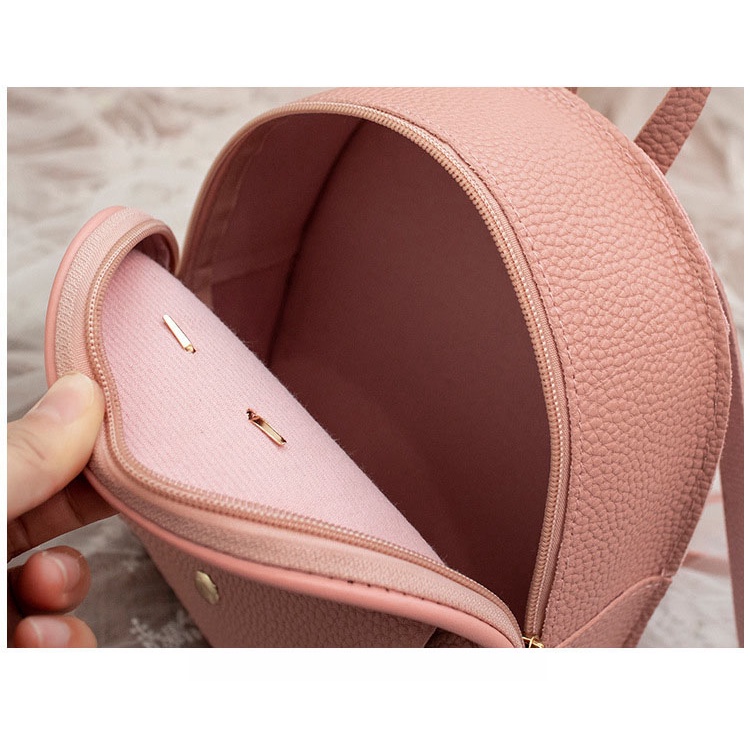 Balo mini R75T , túi xách cầm tay, túi đeo vai, đeo chéo cho các bạn nữ đi học đi chơi thiết kế bằng vải da