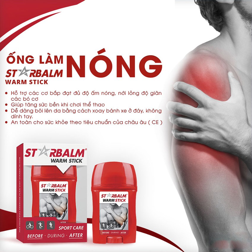 Ống Làm Nóng Starbalm Warm Stick Chai 50ml - Làm Nóng Các Cơ Và Khớp - cvspharmacy