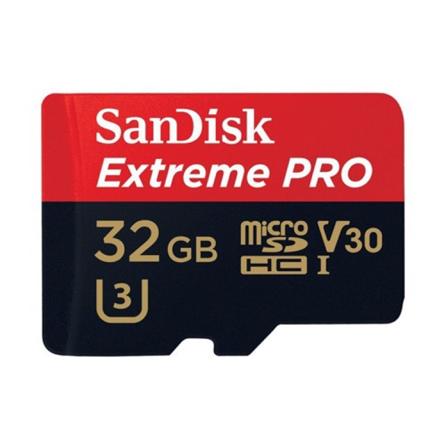 [Chính Hãng] Thẻ Nhớ SanDisk Extreme Pro 4K U3 V30 32GB 100Mb/s Tốc độ siêu cao