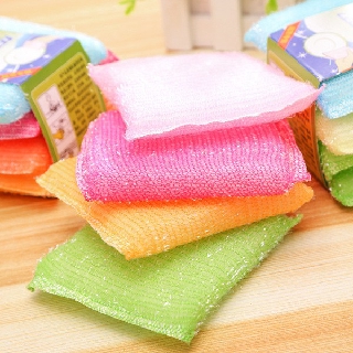 Combo 4 miếng rửa chén kim tuyến, rửa bát siêu tiện lợi cho nhà bếp