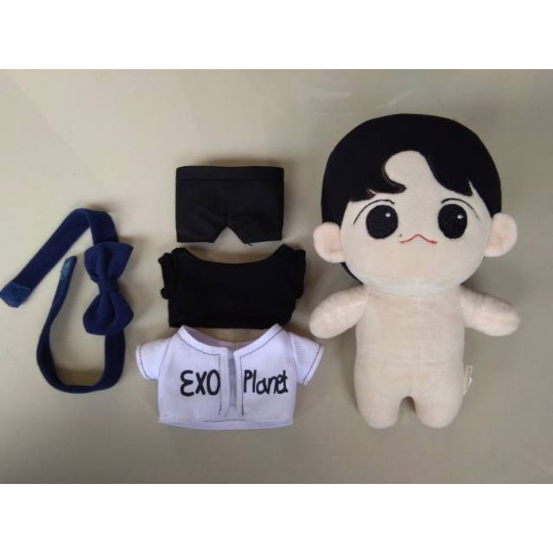 Doll fansite Baekhyun EXO 20cm ribbon kyoong (có sẵn không kèm quần áo)