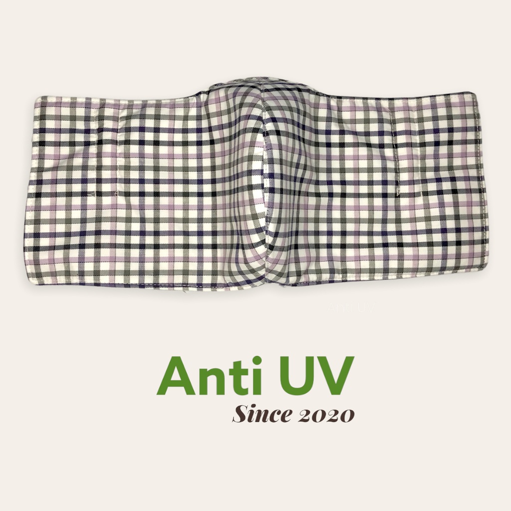 Khẩu trang vải 3 lớp Cao Cấp che tai Nam Nữ thoáng khí tròn đen - Khẩu trang thời trang - Anti UV