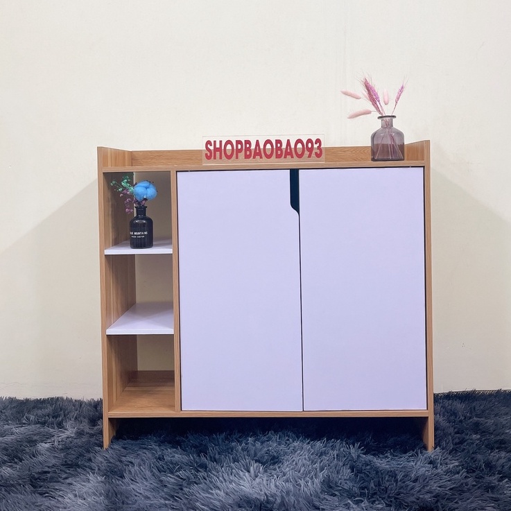 Tủ Gỗ Đựng Giày Dép Tủ Đựng Đồ Đa Năng Kệ Gỗ MDF Hiện Đại Chống Nước Tốt - A10