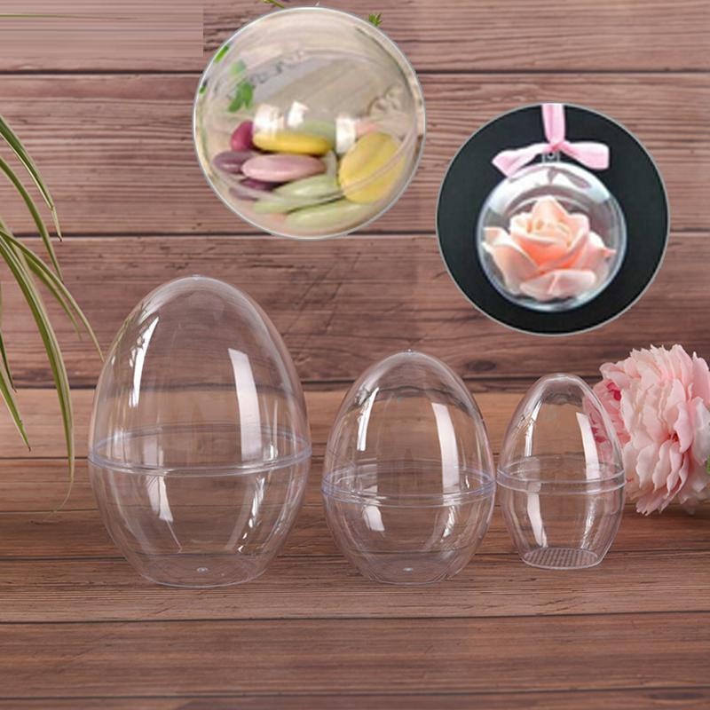Hộp Khuôn Nhựa Acrylic Tạo Hình Quả Trứng / Trái Tim / Hoa Hồng Trong Suốt Đựng Quà Kẹo Trang Sức