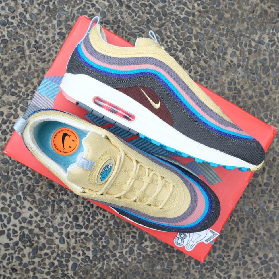 (Full phụ kiện) Giày thể thao Air Max 97 Sean Wotherspoon bảy màu da lộn cực đẹp .