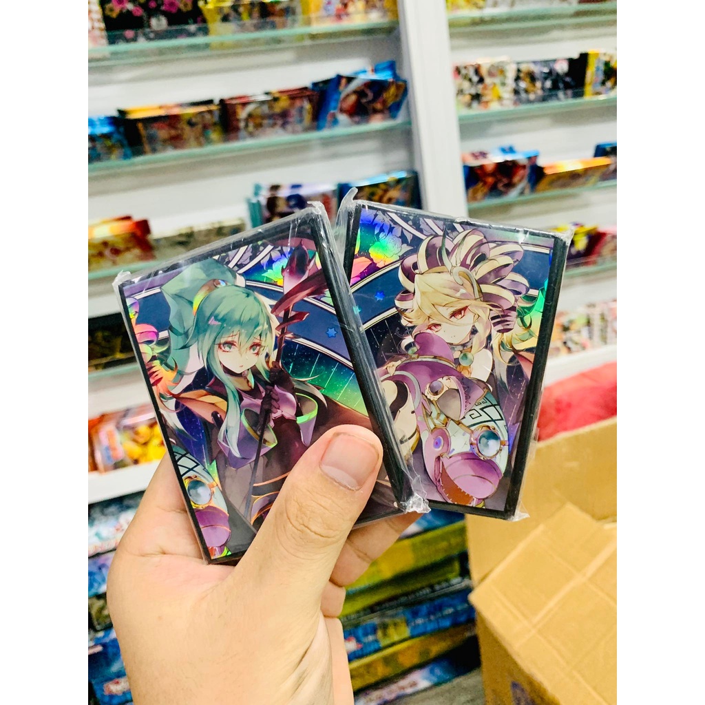[ Phụ kiện ] 50 cái Bọc bài Hình Sleeve Yugioh Standard Size 62x89 67x92 Foil cho Yugioh,Vanguard, MtG, Pokemon