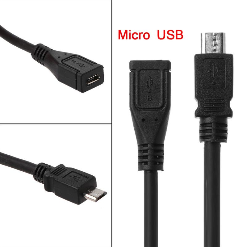 Dây Cáp Nối Dài Micro Usb Cho Điện Thoại Samsung Huawei Xiaomi Android 0.3m / 1m / 2m / 3m / 5m